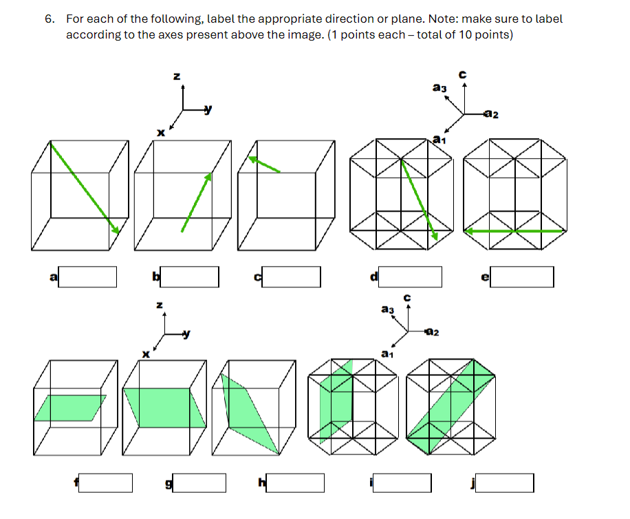 Solved For each of the following, label the appropriate | Chegg.com