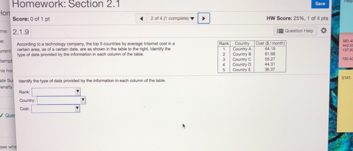 Solved Homework: Section 2.1 Save lo Score: 0 of 1 pt 2 of 4 | Chegg.com