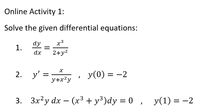 Online differential deals equation solver