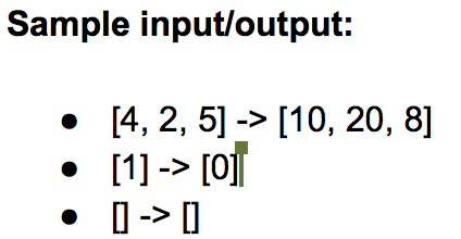 Sample input/output: [О, 1, 0, 1, 2, 3, 2]-> 3 [1, 2, | Chegg.com