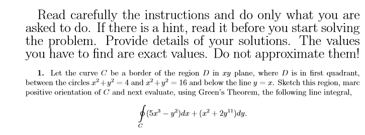 Solved Read carefully the instructions and do only what you | Chegg.com