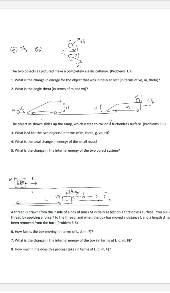 Solved The two objects as pictured make a completely elastic | Chegg.com