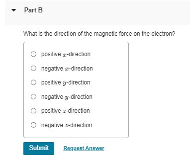 Solved An electron moves with a speed of 1.2×10^7 m/sin the | Chegg.com