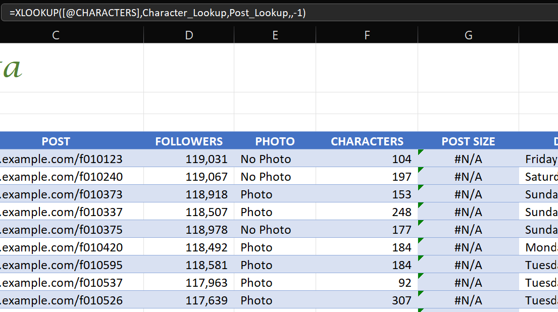 In the Lookup Tables worksheet, use the data in | Chegg.com