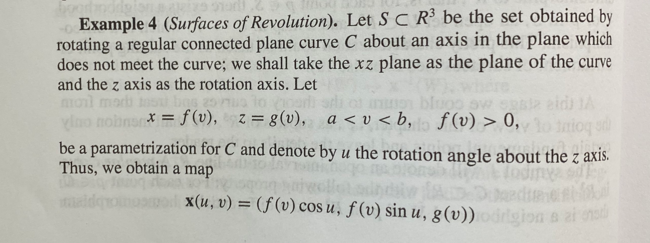 Example 4 Surfaces Of Revolution Let S C Ru Be Chegg Com