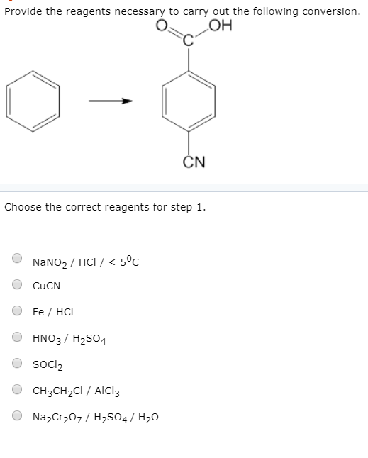 Solved Provide The Reagents Necessary To Carry Out The Fo Chegg Com