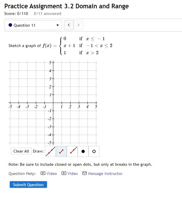 lesson 2.2 assignment domain and range