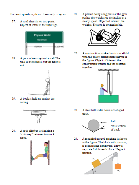 Solved Free- ﻿Body diagram | Chegg.com