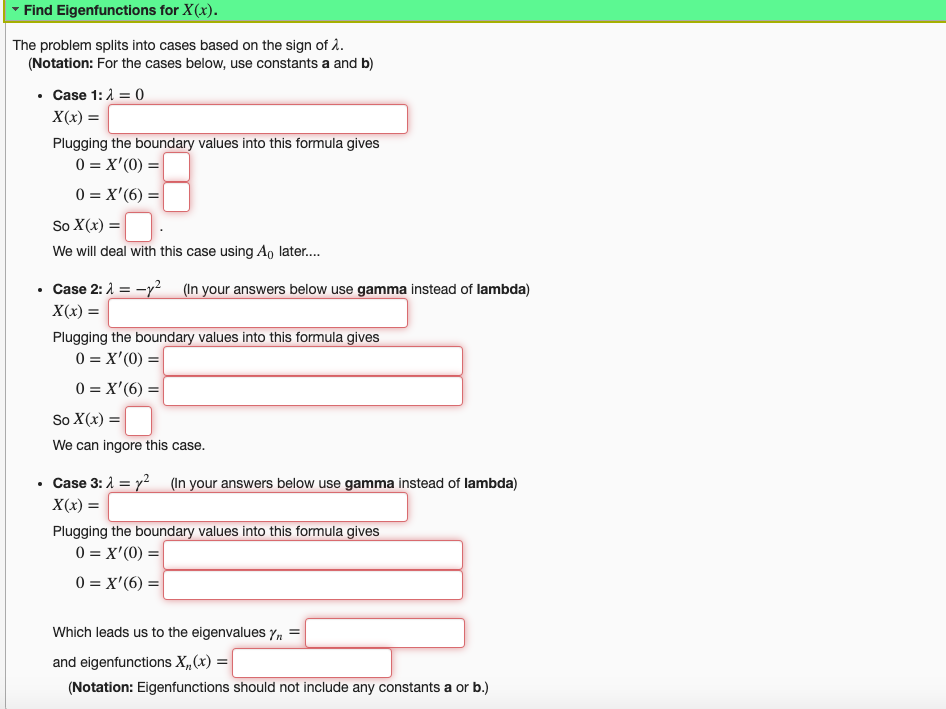 Solved (1 point) In your answers below, for the variable a | Chegg.com