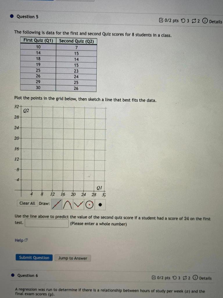 Solved The following is data for the first and second Quiz | Chegg.com