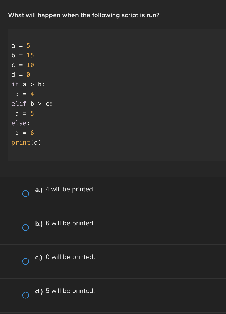 Solved What Will Happen When The Following Script Is Run? | Chegg.com