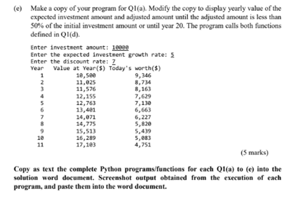 Solved lop and write complete full Python programs for each | Chegg.com