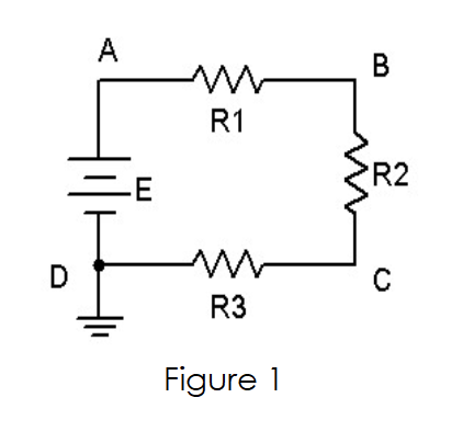 Solved A B R1 -E R2 D w с R3 Figure 1 1. For the circuit | Chegg.com