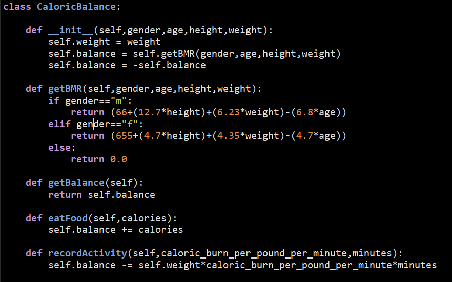 Solved in python i have created a class called | Chegg.com