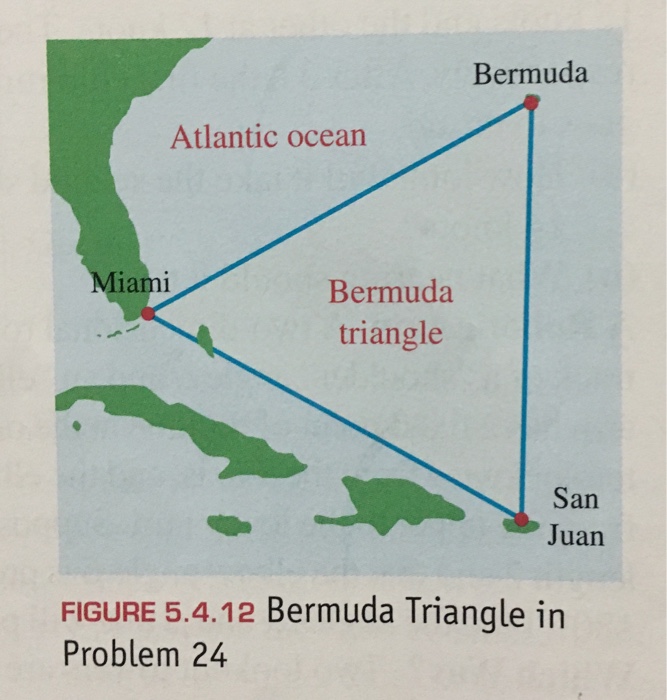 Solved 24. Bermuda Triangle The Bermuda Triangle, also known | Chegg.com