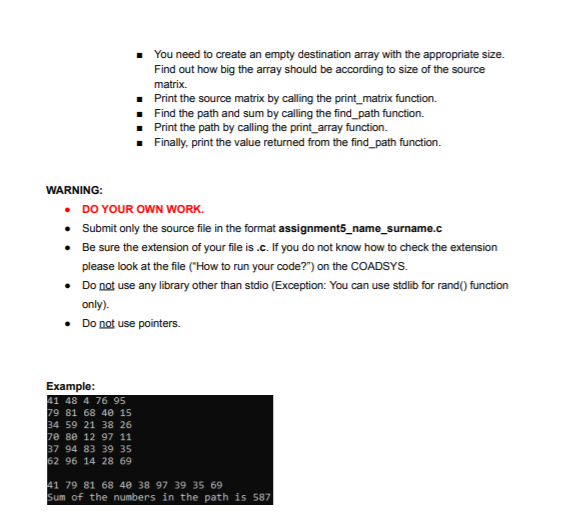 Solved In this assignment, you are going to implement a C | Chegg.com