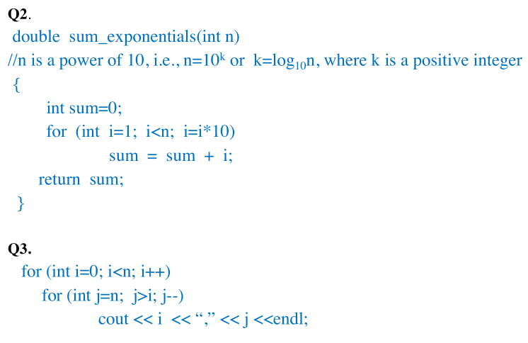 Solved Time Complexity Analysis Using This Template Chegg Solved Time Complexity Analysis Using This Template Chegg