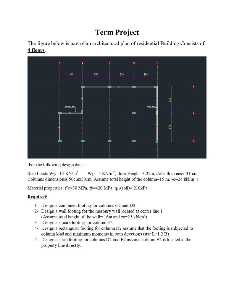 Solved Term Project The figure below is part of an | Chegg.com