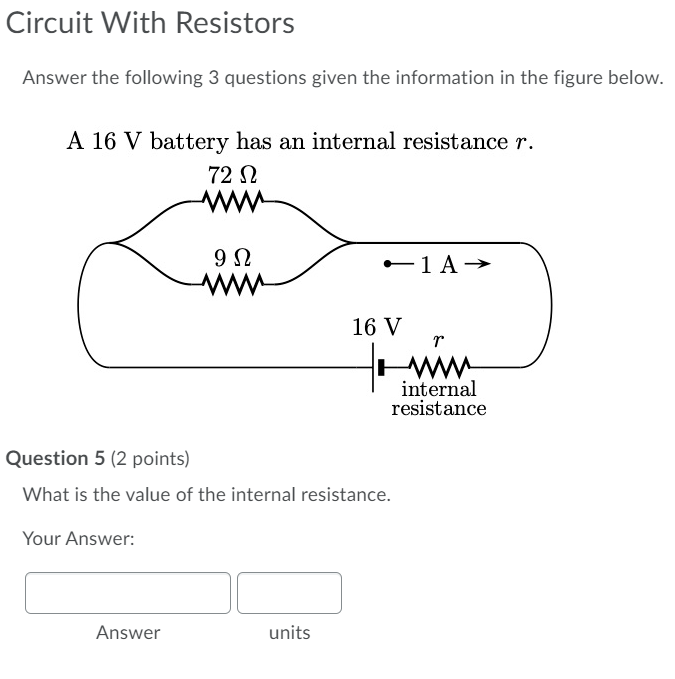 Solved Circuit With Resistors Answer the following 3