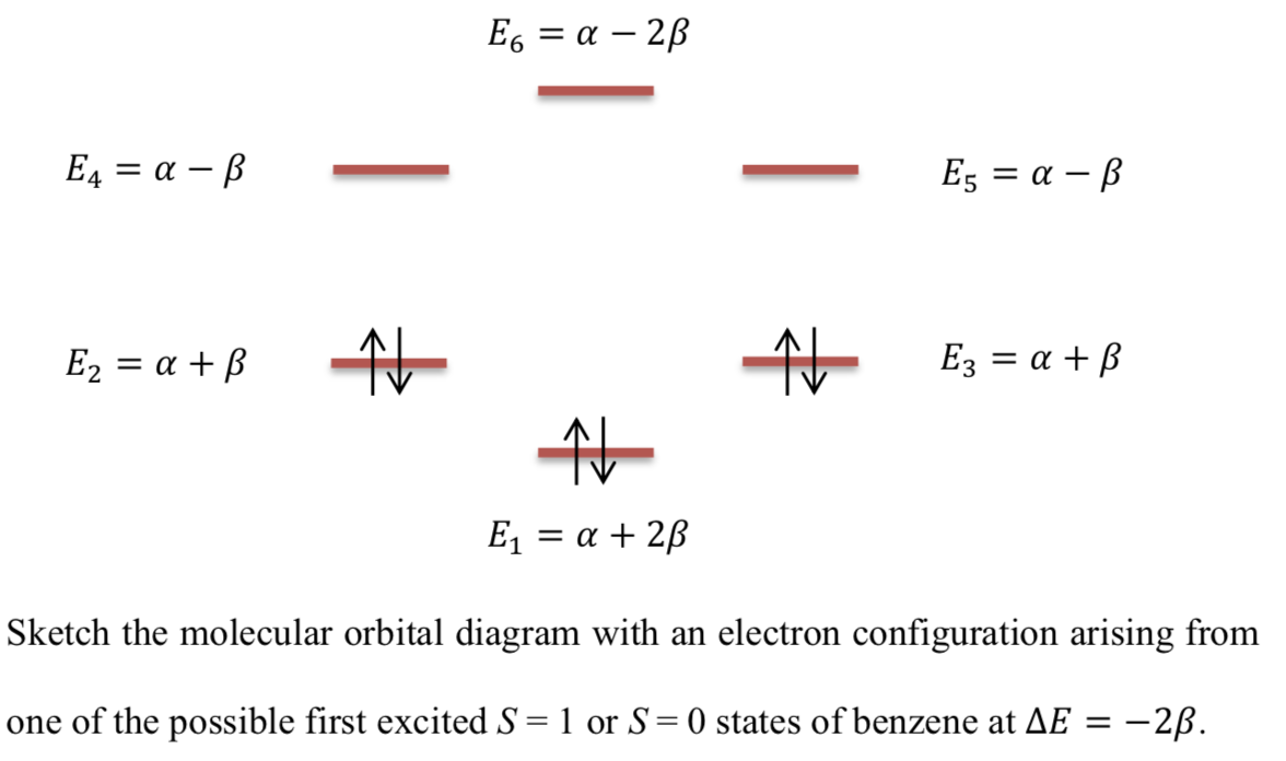 Solved E6 = a – 2B E4 = a -B E5 = a – B E2 = a + ß Ez = a + | Chegg.com