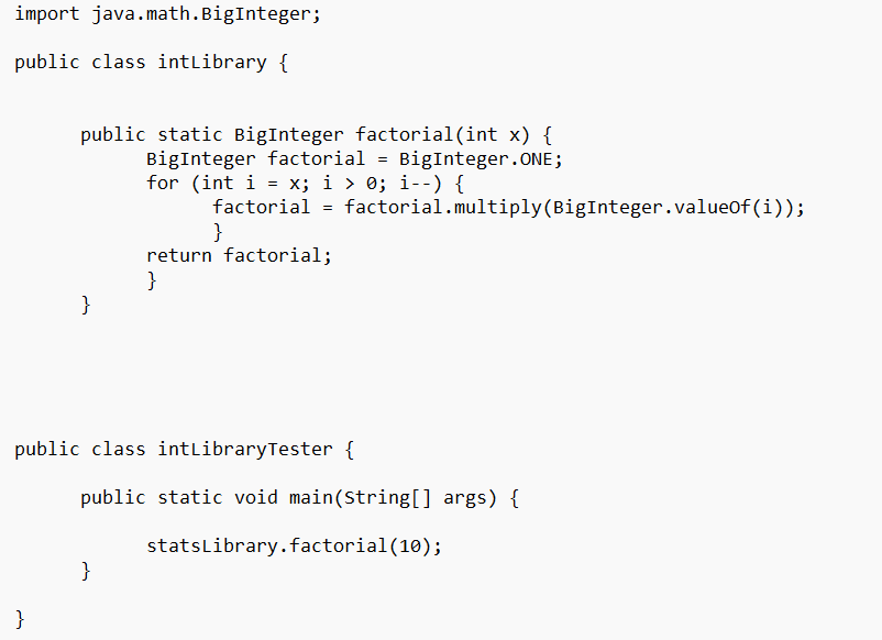 Solved Java. Can't seem to figure out why my program | Chegg.com