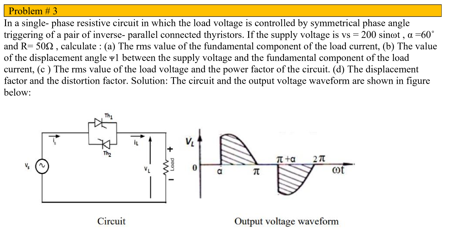 Solved In a single- phase resistive circuit in which the | Chegg.com