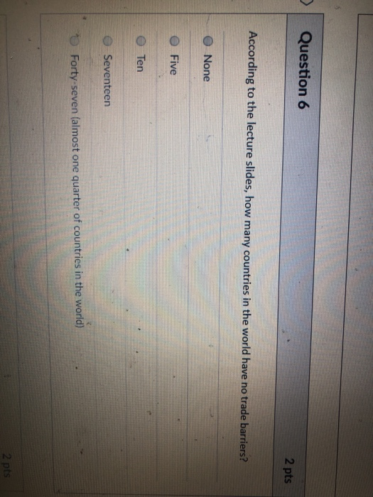 Solved Question 6 2 pts According to the lecture slides, how | Chegg.com