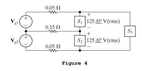 Solved The three loads in the circuit in Fig. 4 are | Chegg.com