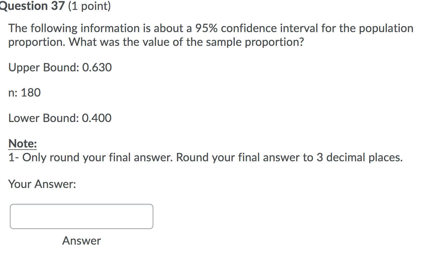 Solved Question 37 (1 point) The following information is | Chegg.com