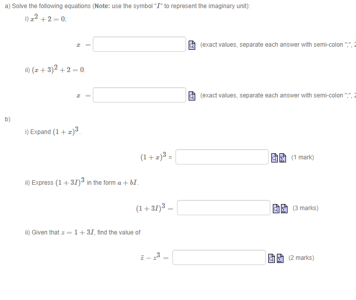 Solved a) Solve the following equations (Note: use the | Chegg.com