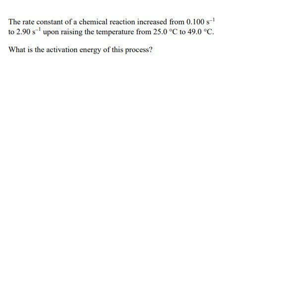 rate constant of a chemical reaction depends upon