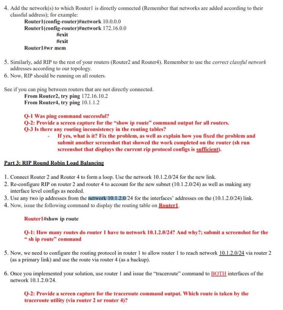 Solved Required Resources (3) Routers (Cisco 4331) Part 1: | Chegg.com