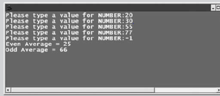 Solved Even-Odd Average. Write a program that reads a list | Chegg.com
