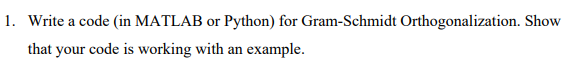 Solved 1. Write a code (in MATLAB or Python) for | Chegg.com