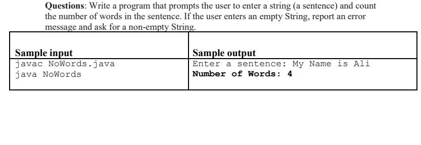 Solved Questions: Write a program that prompts the user to | Chegg.com