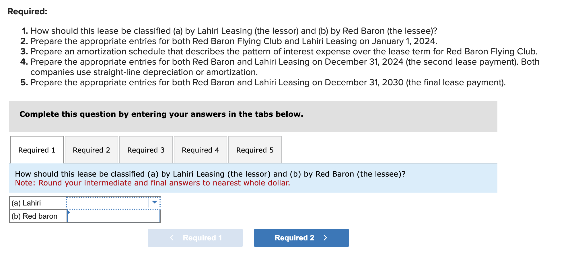 Solved Lahiri Leasing Purchased A Single-engine Plane For | Chegg.com