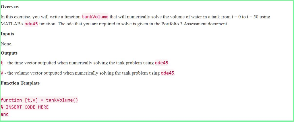 Overvew In this exercise, you will write a function | Chegg.com