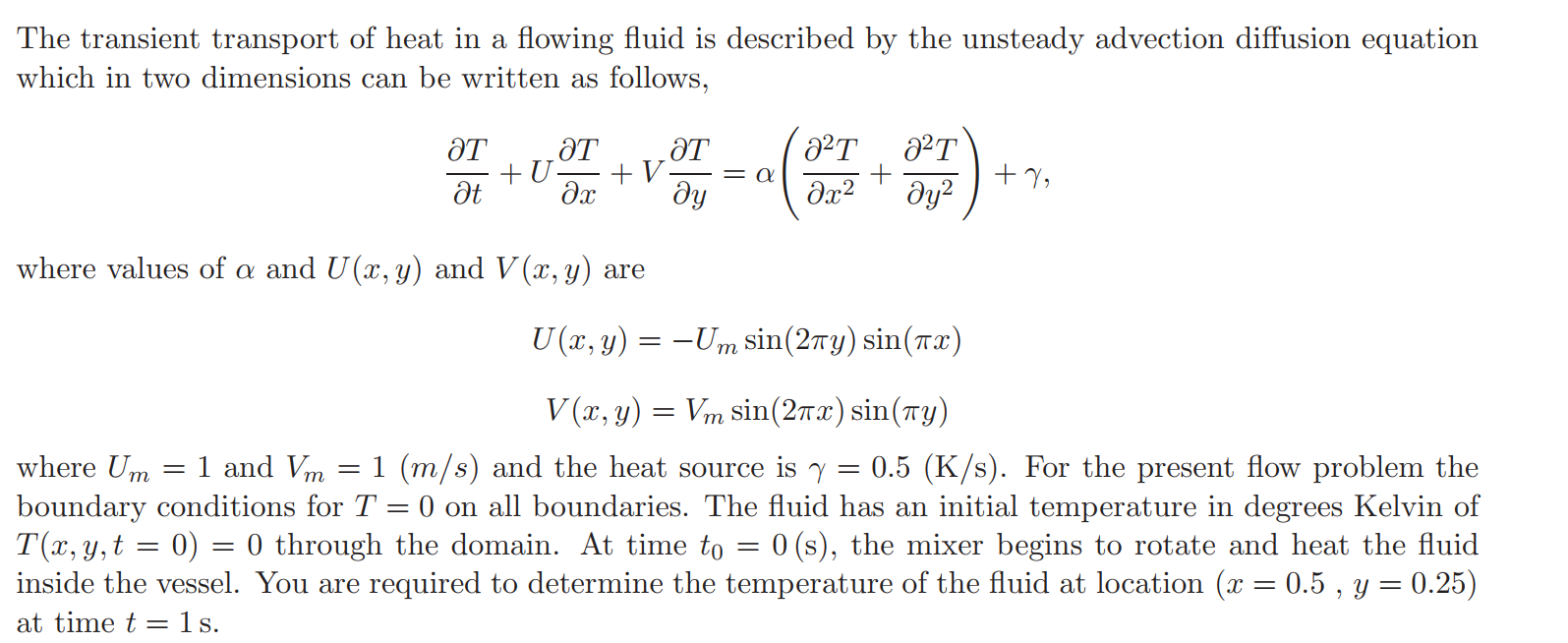 Solved Problem Description An industrial mixer stirs fluid | Chegg.com