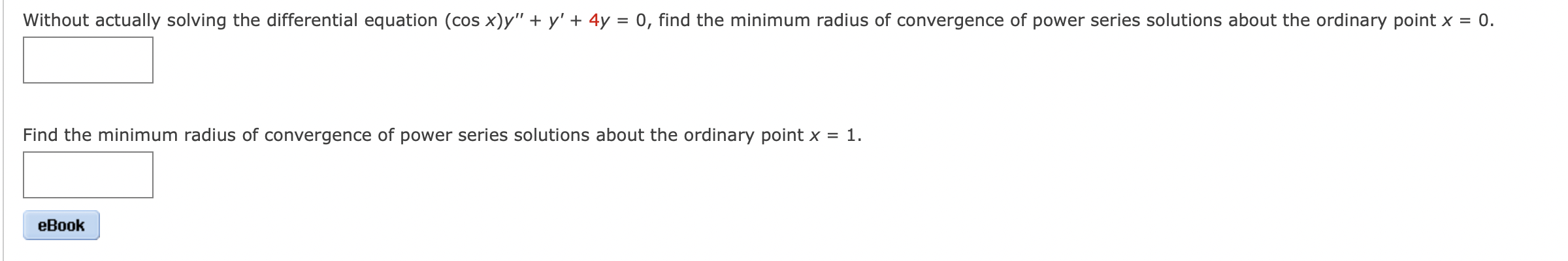 Solved Without actually solving the differential equation | Chegg.com