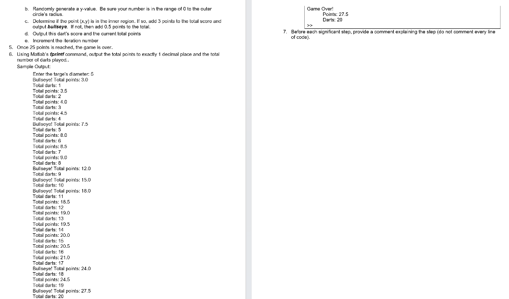 Solved Lab Assignment 4 - It's a Bullseye Therefore, the | Chegg.com
