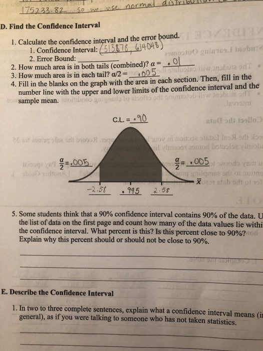 Solved How do I calculate the error bound with a 90% | Chegg.com