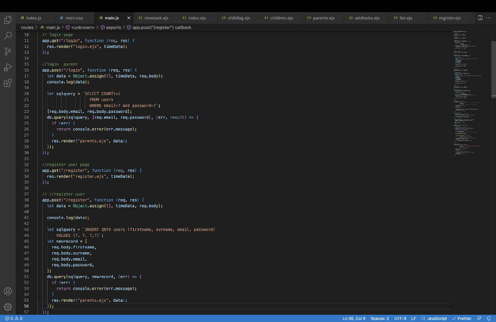 Solved Here I have my login and register code but I don't