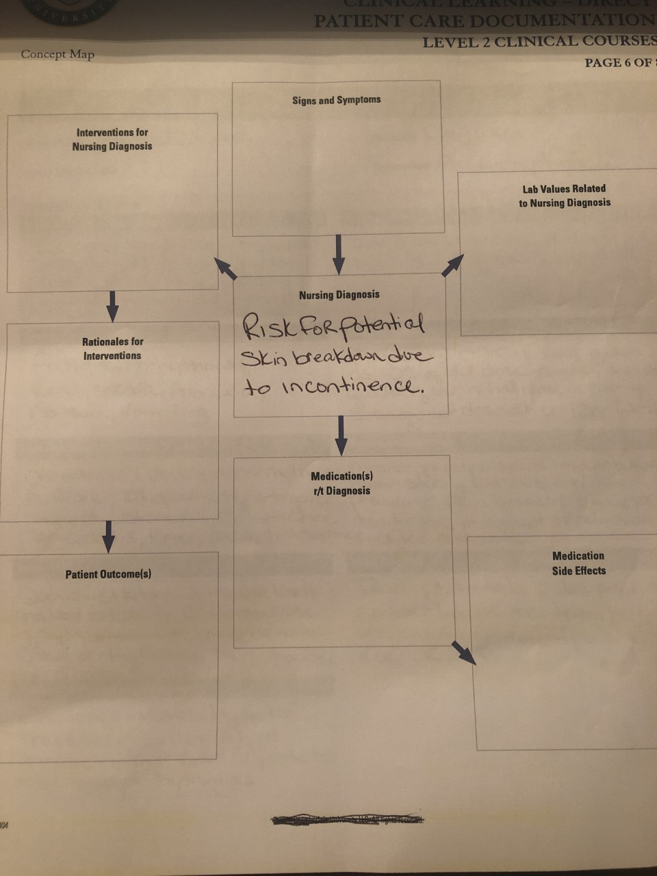 Solved Concept Map PATIENT CARE DOCUMENTATION LEVEL 2 | Chegg.com