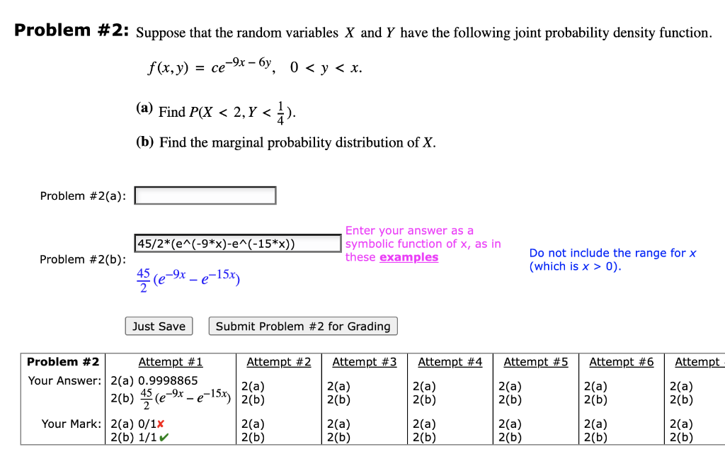 Solved Problem 2 Suppose That The Random Variables X And Y