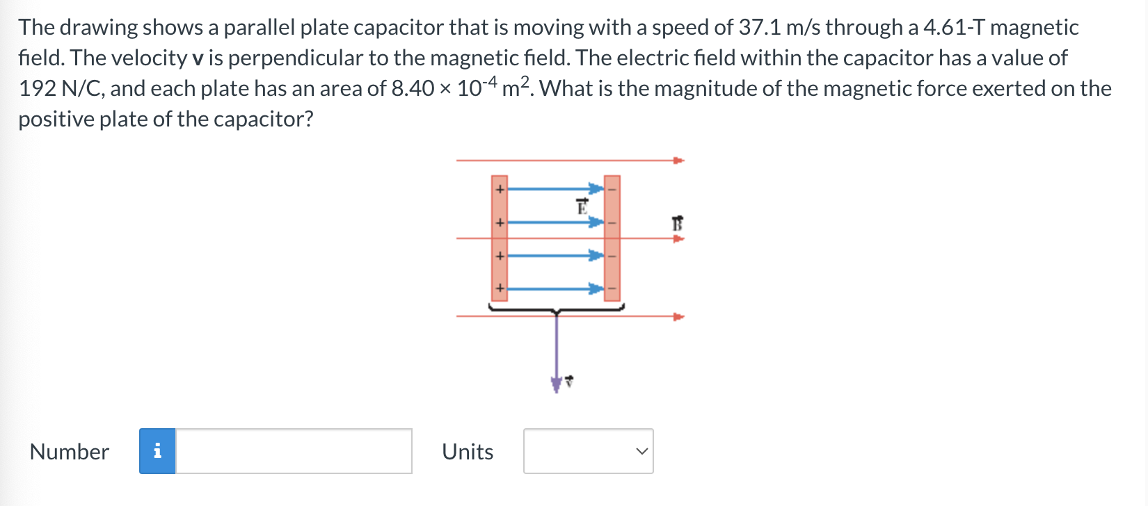 Solved The drawing shows a parallel plate capacitor that is