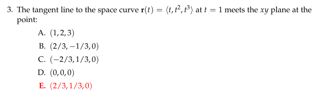 Solved Can you please explain why E is the correct answer | Chegg.com