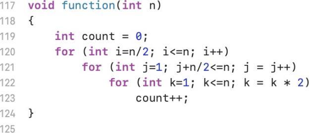 Solved Find the time complexity of the below function. | Chegg.com