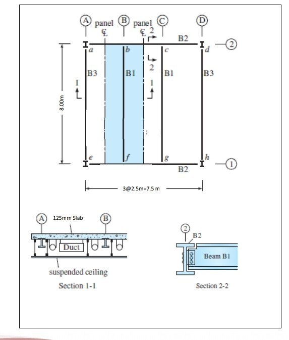 The Steel Framing Plan Of A Small Building Is Show