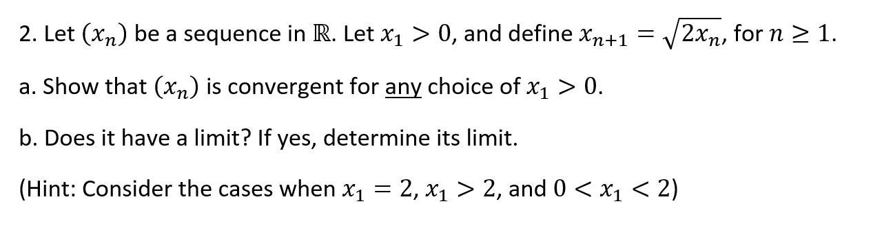 Solved Please show all the steps to prove each part and | Chegg.com
