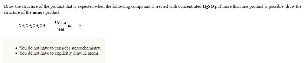 Solved Draw The Structure Of The Product That Is Expected 